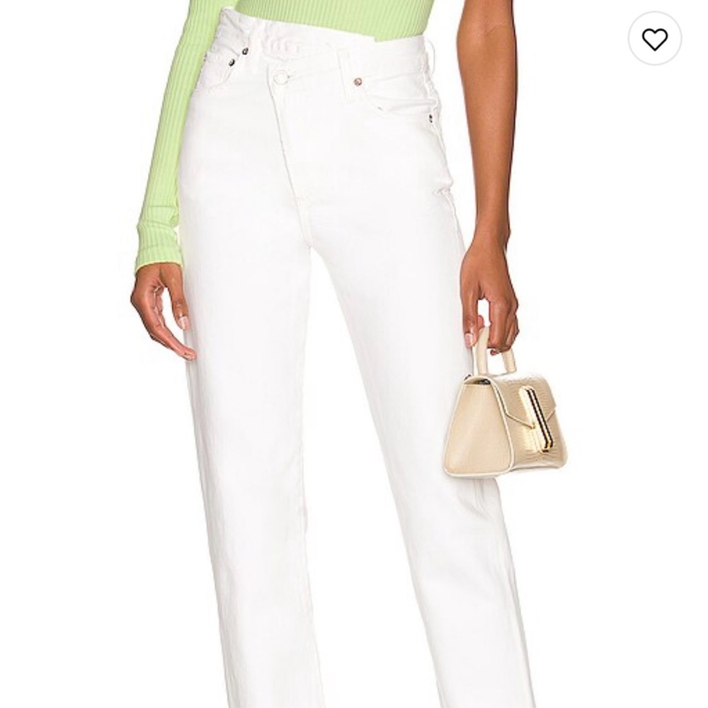 Agolde criss cross jeans white size 23